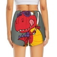 thumbnail image 4 of Running Shorts for Women, Baseball Dinosaur Swing Workout Athletic Shorts with Pockets, Lounge Yoga Shorts Women, 4 of 7