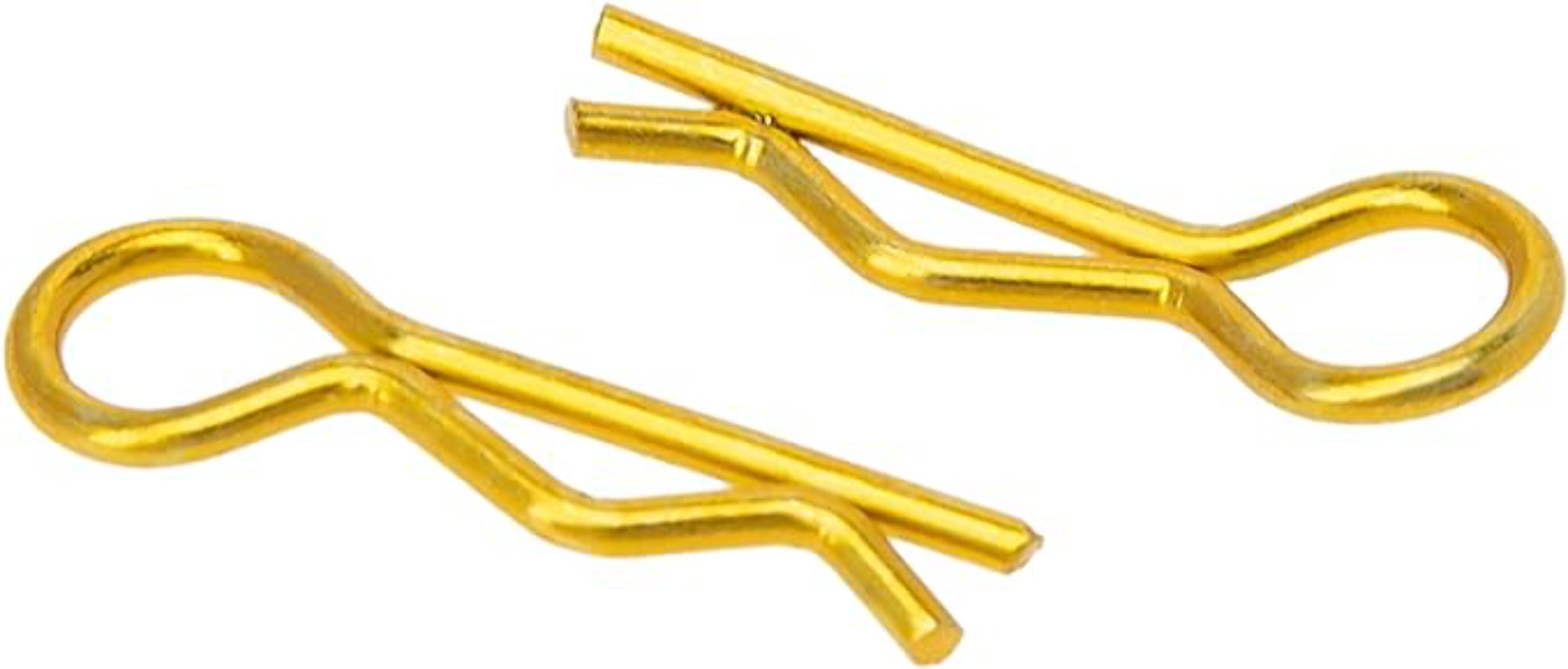 100 Clip A R Per Carrozzeria Auto RC – Acciaio Inox, Tipo Splinte, Per Modelli 1/10 – Colore Argento - 2
