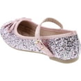 thumbnail image 3 of Link Marina-36K Girl's Glitter Bow Ballerina Party Dressed Flat Mary Janes, 3 of 7