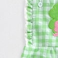 thumbnail image 5 of Gubotare Toddler Girls Summer Romper Girl's Casual Sleeveless Jumpsuits Spaghetti Straps Overalls 0 3 6 9 12 18 24 Months (Green,18-24 Months), 5 of 8
