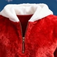 thumbnail image 5 of Hrsba Hoodie Pullover Men,Loose Long Sleeve Color Fuzzy Sleeve Hooded Pullover with Pockets Mens Fashion Hoodies, 5 of 5