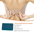 thumbnail image 3 of tredstone Extension Strap Bra Extenders Buckle 4 Hook Breathable Practical Accessories Adjustable Replacement 3 Rows Underwear dark green, 3 of 5