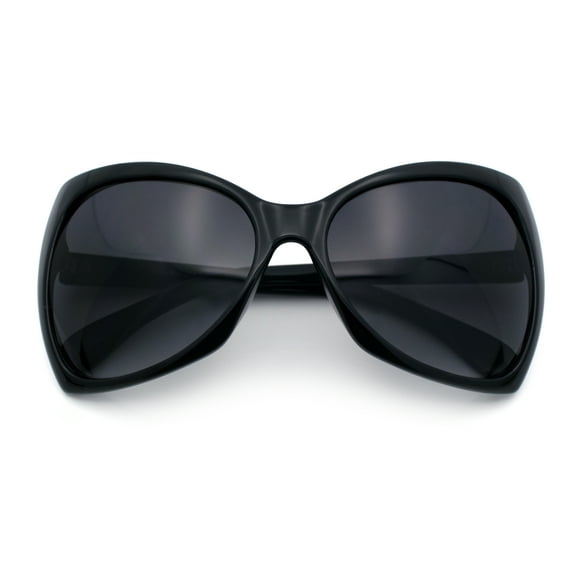 SA106 Womens Designer Fashion Oversized Butterfly Cat Eye Gradient Sunglasses Black