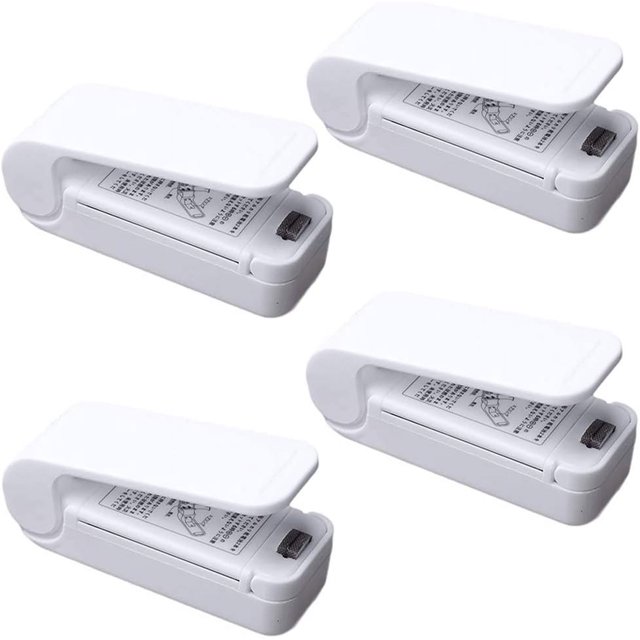 piezas Máquina selladora manual de bolsas con cortador Dispositivo de sellado manual portátil de cocina para bolsas Bolsas de papas fritas Bolsas de plástico Almacenamiento de alimentos
