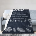 thumbnail image 3 of Dad Blanket - Dad Gifts from Daughter Son - Fathers Day Birthday Gifts for Dads - Best Dads Ever Gift Ideas 50x40, 3 of 6