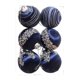 thumbnail image 1 of Hilo de seda navideño 6 piezas de adornos con lentejuelas de 8 cm con ganchos y cordones para bodas navideñas, fiestas y DIY de coronas navideñas para colgar, 1 of 7