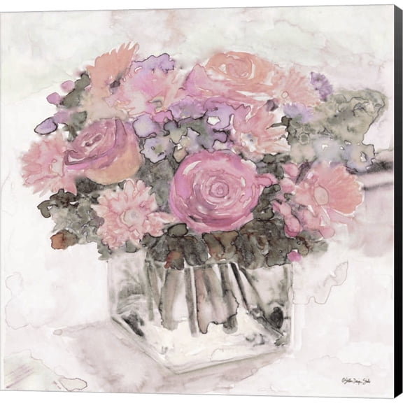 Great Art Now Bouquet in Glass by Stellar Design Studio, Canvas Wall Art, 12W x 12H