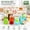 20 Pack Clear, variant on Glass Cups with Bamboo Lids and Straws, 20 Set 16 oz Reusable Iced Coffee Tumblers, Beer Can Drinking Jars for Smoothies, Whiskey, Boba, Soda, Tea Gift Set