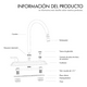 thumbnail image 4 of Llave Mezcladora Fregadero Cocina Grifo Inoxidable Malubero Malu1409, 4 of 4