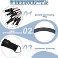 thumbnail image 3 of Uxcell Bandes de Tube de Résistance, Bande de Résistance Simple Empilable de 50 Lb Bande d'Exercice Bande Extensible pour l'Entraînement Homme Maison, Noir, 3 of 5