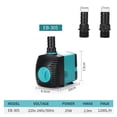 thumbnail image 2 of Flmtop Low Power Consumption Submersible Pump Aquarium Fish Tank Water-cooled Filter, 2 of 9