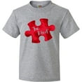 thumbnail image 3 of Inktastic Autism Awareness Be Kind Red Puzzle Piece Youth T-Shirt, 3 of 5