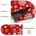 thumbnail image 2 of Christmas Snowflakes Area Rug 3x5 Washable Rug Non Slip Winter Xmas Red White Large Area Rug Indoor Floor Carpet for Entryway Bedroom Kitchen Living Room Home Office Dining Room Nursery, 2 of 8