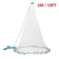 thumbnail image 2 of 6/8/10/12/16FT Fishing Cast Net Bait Easy Throw Hand Cast Strong Nylon Mesh USA, 2 of 9