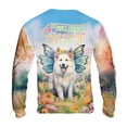 thumbnail image 2 of Welcome Spring Fairy Samoyed in Flower Meadow All Over Print 3D Sweatshirt Unisex Merch Siberian Sammy Dog Lover - 13002, 2 of 6