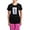 With Pink Pant, variant on CafePress - Cat Bride Women's Dark Pajamas - Women's Short Sleeve Print T-Shirt and Pants Dark Cotton Pajama Set