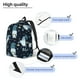 thumbnail image 3 of Disketp Gnome and Snowflakes print Canvas Backpack Lightweight Travel Daypack Student Rucksack Laptop Backpack-Medium, 3 of 5