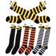 thumbnail image 5 of 4 pares de calcetines hasta la rodilla con diseño de abeja para cosplay, bonitos calcetines hasta la rodilla, calcetines decorativos para niña pequeña., 5 of 6