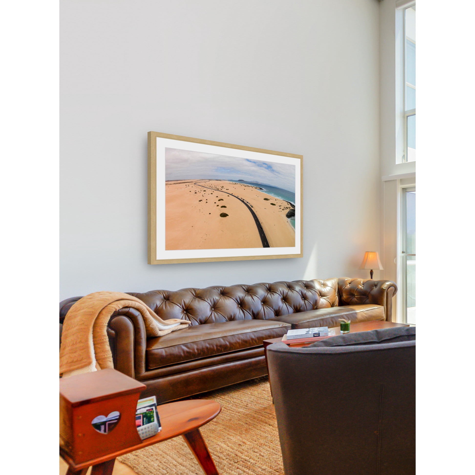 "Beach Highway" Framed Painting Print