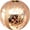Rose Gold, variant on Allgala 6-PK 3 Inch Luxury Glitter Rich Decoration Christmas Tree Ornament Balls-Red-XB93103