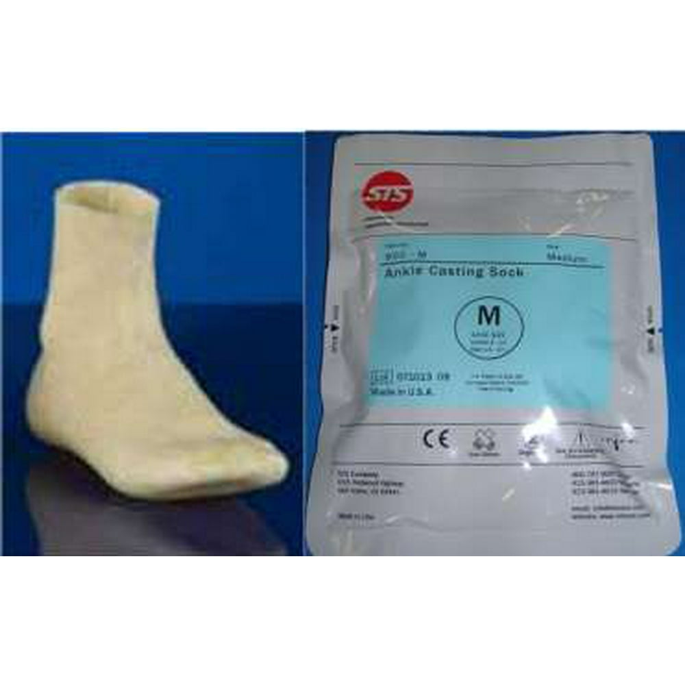 STS Foot Orthotics Casting Impression Ankle Sock Foot Mold 900M MEDIUM