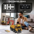 thumbnail image 6 of Technic Mobile Construction Crane Truck Building Blocks, RC Pneumatic Heavy-Duty Truck, Lorry Crane Building Set for Adult, Construction Vehicles Model for Adults(4012 PCS), 6 of 7