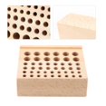 thumbnail image 3 of Leather Craft Tool Wood Rack, Reasonable Hole Position Design Very Useful Tool Holder Leather Craft Tool Holder  For Life For Home For Work For Studio, 3 of 8