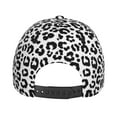 thumbnail image 4 of Baseball Cap, trendy black white Leopard print Trucker Hats Women Dad Hat for Workouts - Baseball hat Adjustable Size, 4 of 7