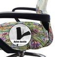 thumbnail image 5 of Whosucclay Dragonfly Daisy Print Office Chair Cover, Anti-Dust Chair Cover with Elastic Bottom Fit Swivel Executive Office Chair Thick High Back Chair Slipcover Universal Desk Chair Seat Protector-S, 5 of 7