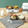 thumbnail image 3 of Fiambrera eléctrica de acero inoxidable, calentador de alimentos portátil para, 3 of 8