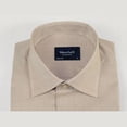 thumbnail image 2 of Mens 100% Cotton Shirt From Turkey Manschett by Quesste Slim Fit 4029-10 Tan, 2 of 6