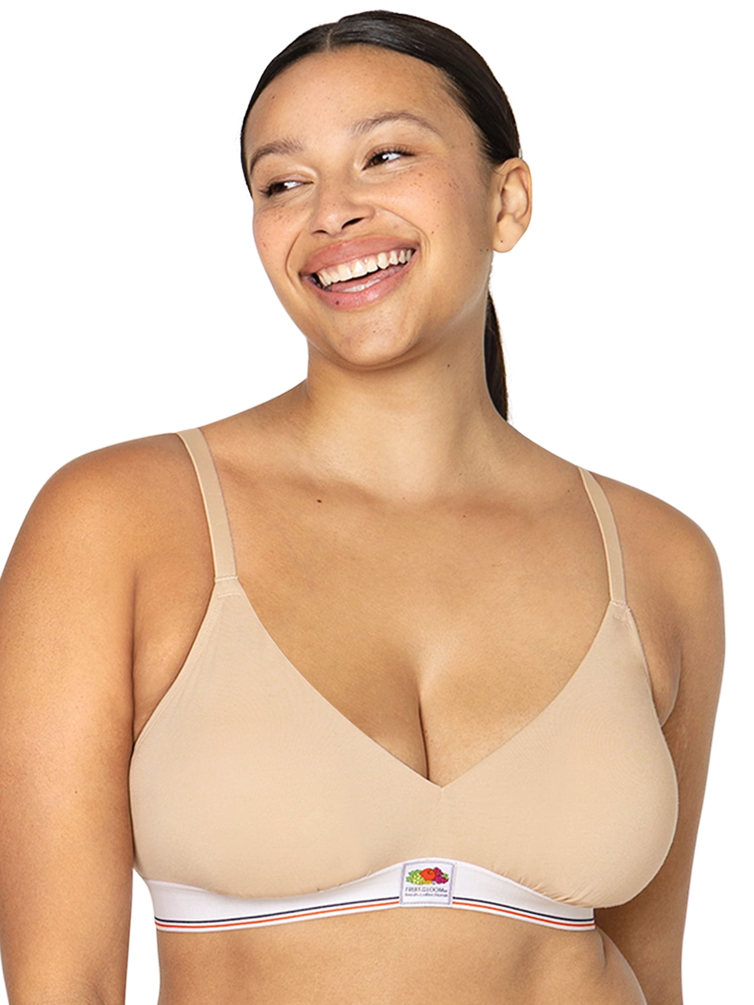 fresh collection by Fruit of the Loom Women's Cotton Triangle Bralette
