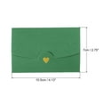 thumbnail image 2 of REGALWOVEN Mini Envelopes, Small Holders Retro Gold Heart Design for Weddings and Birthdays Green, 2 of 6