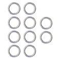 thumbnail image 4 of 10 Pcs Crochets à Ressort Ronds 28mm Mousqueton Porte-Clés clip à Ressort Porte-Clés Anneau Porte-Clés Platine, 4 of 9