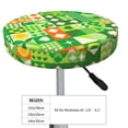 thumbnail image 4 of Balery St Patrick'S Day6 Velvet Round Bar Chair Cushion Cover Adjustable, Protects From Scratches And Stains, Soft & Washable Ideal For Wooden And Metal Stools - 13 Inch, 4 of 7