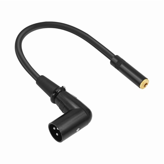 Right Angle Stereo 3Pin Male to 3.5mm Adapter 3.5mm (1/8inch) TRS Female to 3Pin