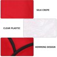 thumbnail image 3 of Miangastore Fashion Design Hair Cutting Cape Red Silk Crepe For Salon Use 1Pack, 3 of 8