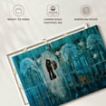 thumbnail image 6 of Elephant Stock Turquoise Rain Romance Wall Art - Horizontal Canvas Wall Art - Living Room Wall Decor - Love Canvas - Teal And Blue Decor By Amber Lamoreaux - 36" x 24", 6 of 8