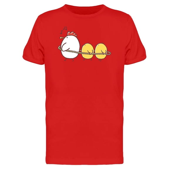 Hen Playing With Chickens Tee Men's -Image by Shutterstock