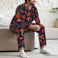 thumbnail image 5 of Mens Pajamas Set, Autumnal Forest Button Down Long Sleeve Loungewear Sleepwear Pjs sets for Men, 5 of 5