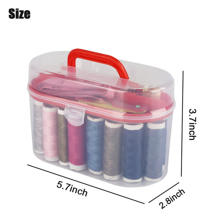 Sewing Kit, TSV 126pcs Set XL Sewing Supplies with Case Includes Scissors,  Thimble, Thread, Needles, Tape Measure 