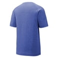 thumbnail image 6 of Yellow Rooster Mens Tri-Blend Wicking Raglan Tee True Royal Heather 3XL, 6 of 6
