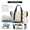 thumbnail image 4 of Honeii Cute Carrot Print Print Hand Travel Bag,Travel Duffle Bag, Waterproof Weekender Bag,Carry On Tote Bags,Weekender Tote Bag,for Weekend and Business Travel, 4 of 7