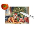 thumbnail image 4 of Dogue de Bordeaux Cozy Christmas Glass Cutting Board Large 12 in x 15 in, 4 of 5