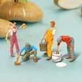 thumbnail image 2 of 1:64 Scale Miniature Painter Model Figures Tiny People DIY Projects , B, Multi, 2 of 8