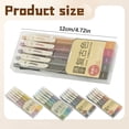 thumbnail image 6 of Retractable Gel Pens Quick Dry Vintage Ink Color Fine Point 0.5mm for Adult Coloring/Bullet Journal/Planner/Doodling/Noting 5-Pack, 6 of 6