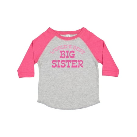 

Inktastic World s Best Big Sister Gift Toddler Toddler Girl T-Shirt