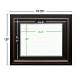 thumbnail image 2 of Excello Global Products Photo Document Frame: 8.5x11 with Double Mat Graduation Diploma Certificate Holder Wall Frame (Black/Silver)) - EGP-HD-0308, 2 of 6