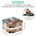 thumbnail image 5 of Easter Travel Portable Square Necklace Organizer Jewelry Box Earring Holder for Girls and Women - Store Rings, Earrings, Necklaces, Bracelets, and More, 5 of 6