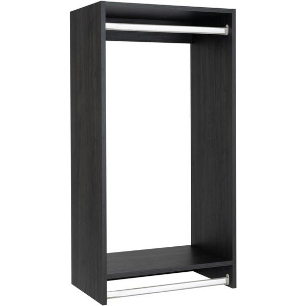 Modular Closets Vista Double Hanging Closet Organizer Unit Walmart